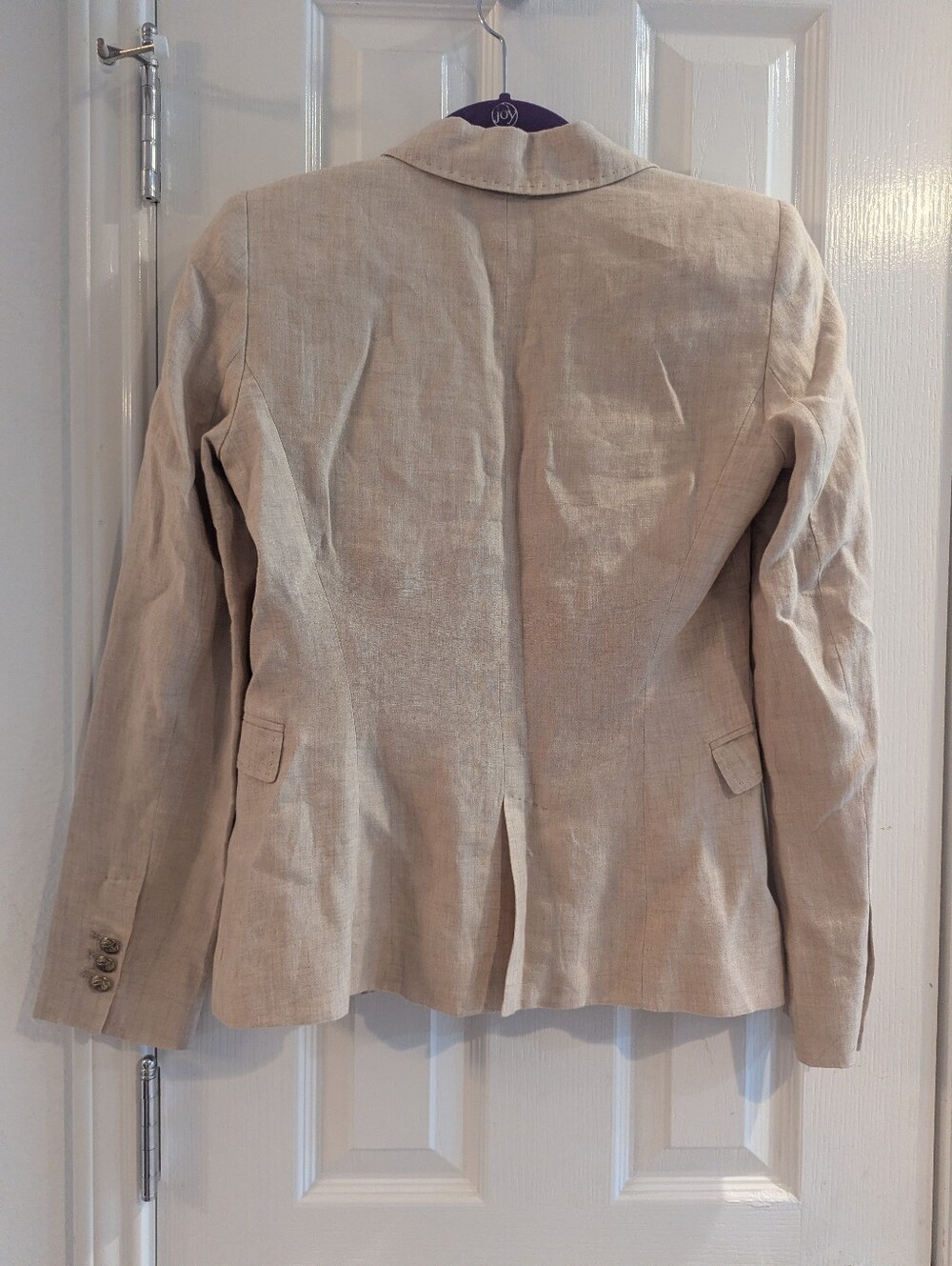 Zara Women's Linen Blazer - Picture 3 of 8